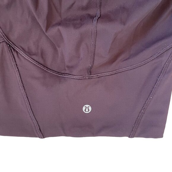 Lululemon Train Times Size 2 Purple Pant Leggings Mesh Side Panel - Picture 9 of 11